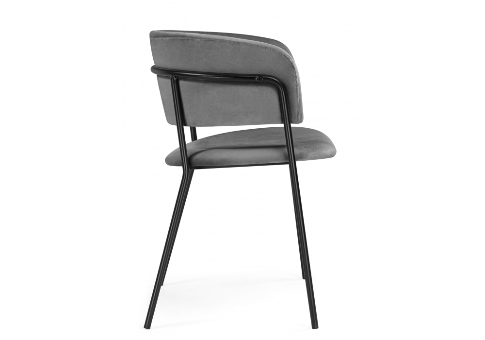 Стул на металлокаркасе Осло темно-серый (H-15) / черный