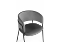 Стул на металлокаркасе Осло темно-серый (H-15) / черный