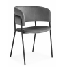 Стул на металлокаркасе Осло темно-серый (H-15) / черный