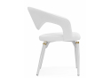 Стул на металлокаркасе Palma white / white and gold
