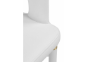 Стул на металлокаркасе Palma white / white and gold