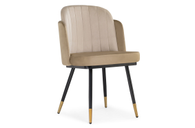 Стул на металлокаркасе Penelopa beige / light beige / black / gold