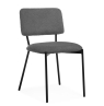 Стул на металлокаркасе Reparo dark gray / black