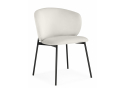 Стул на металлокаркасе Рикко белый (milk) / черный