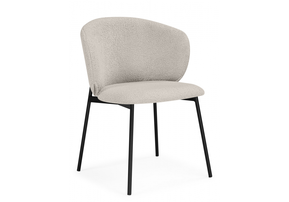 Стул на металлокаркасе Рикко бежевый (05 beige) / черный