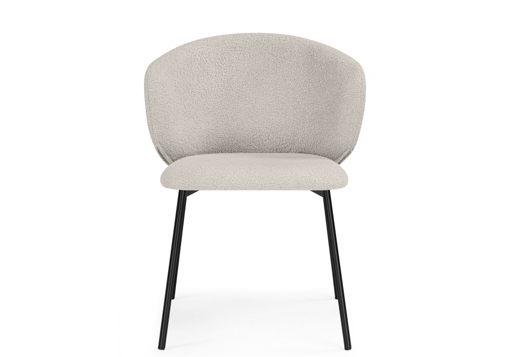 Стул на металлокаркасе Рикко бежевый (05 beige) / черный