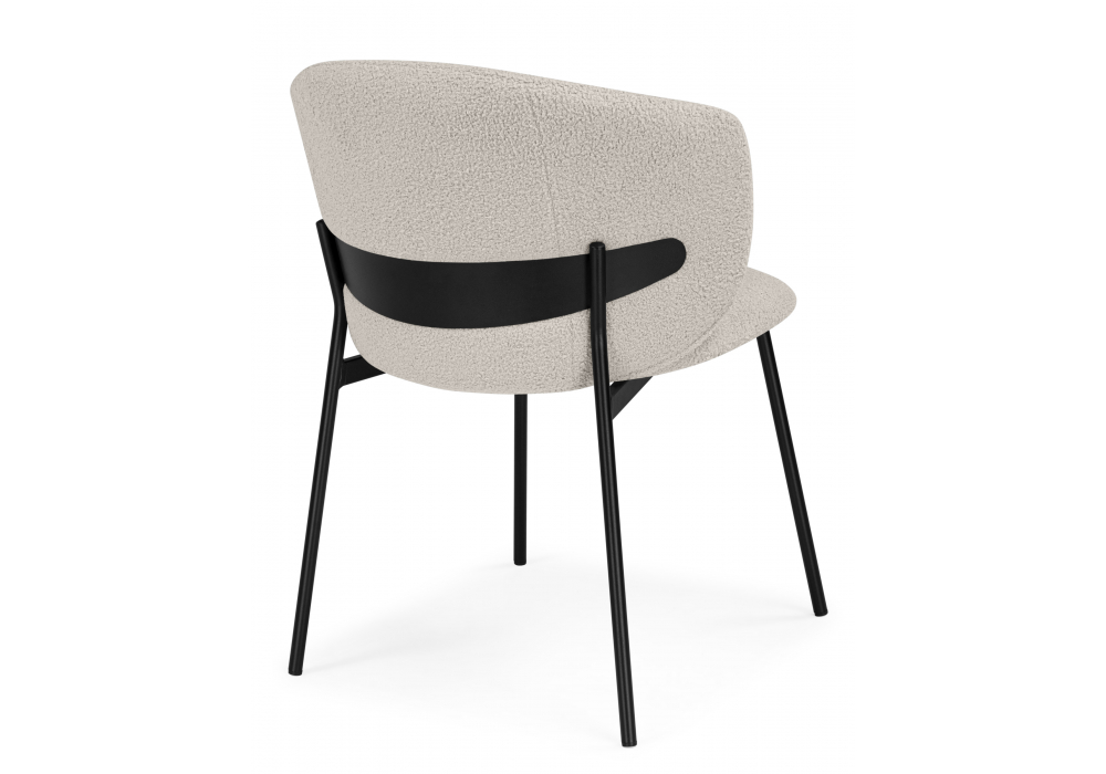 Стул на металлокаркасе Рикко бежевый (05 beige) / черный