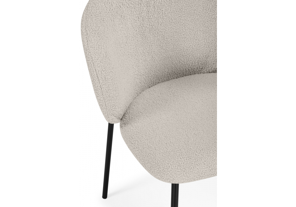 Стул на металлокаркасе Рикко бежевый (05 beige) / черный