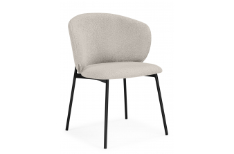 Стул на металлокаркасе Рикко бежевый (05 beige) / черный
