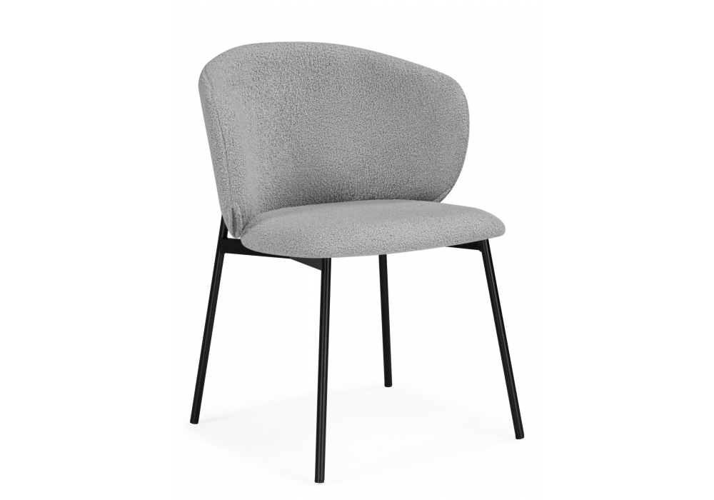 Стул на металлокаркасе Рикко серый (81 cloud) / черный