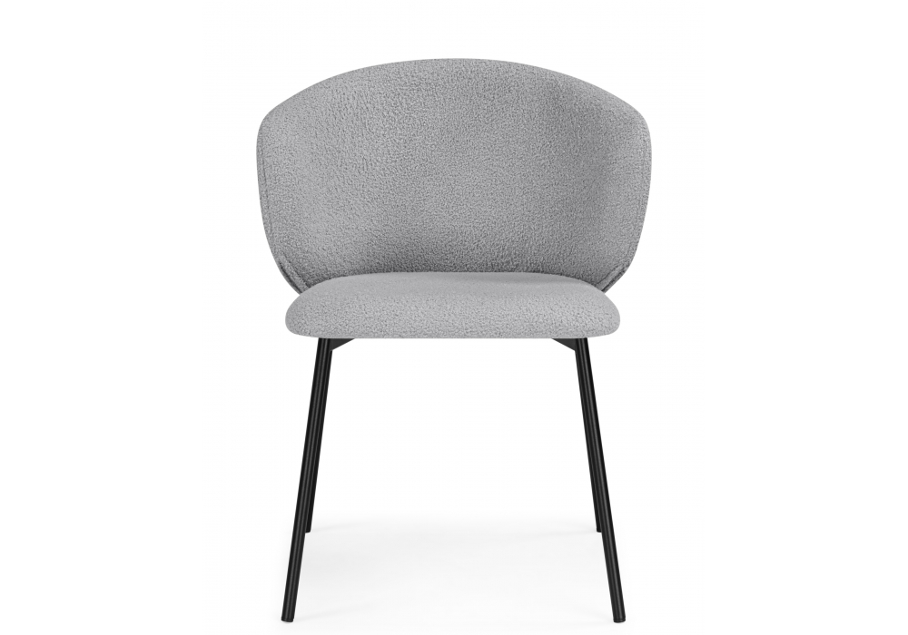 Стул на металлокаркасе Рикко серый (81 cloud) / черный