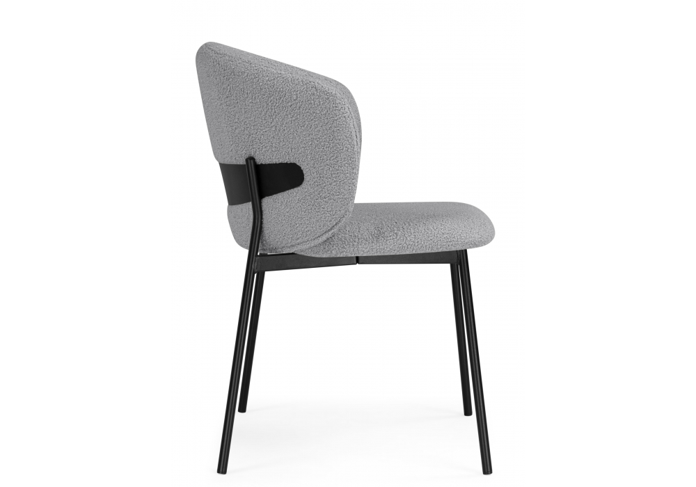 Стул на металлокаркасе Рикко серый (81 cloud) / черный