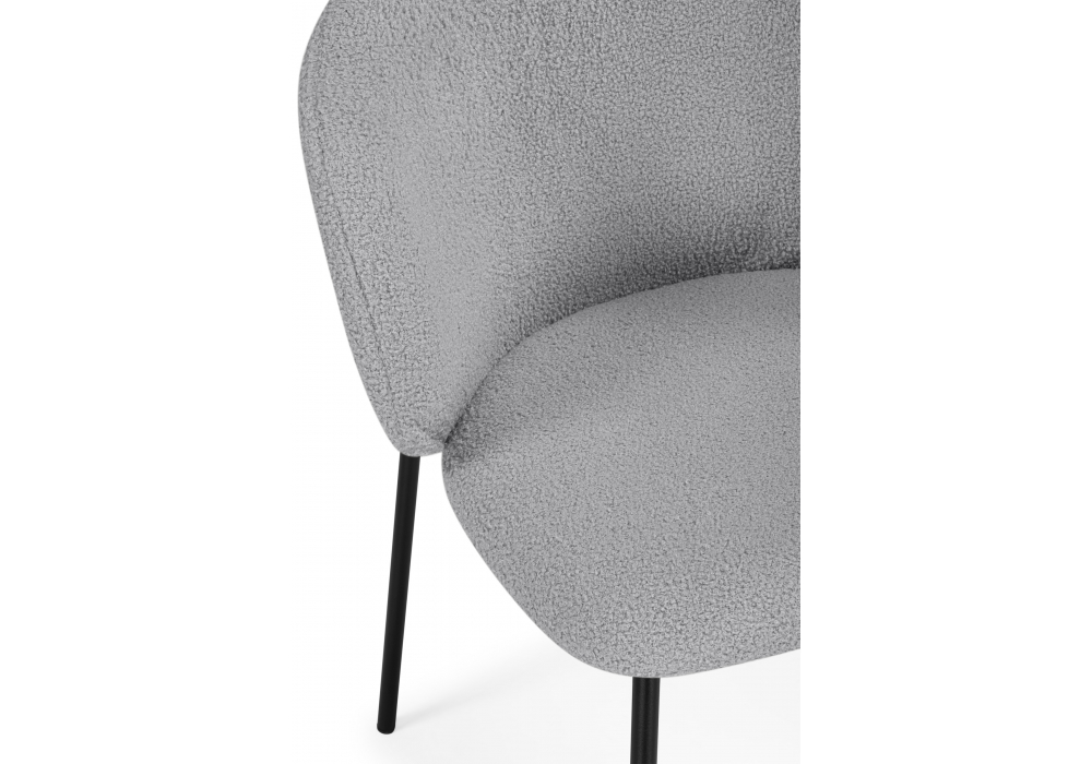 Стул на металлокаркасе Рикко серый (81 cloud) / черный