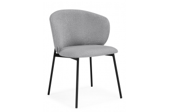 Стул на металлокаркасе Рикко серый (81 cloud) / черный