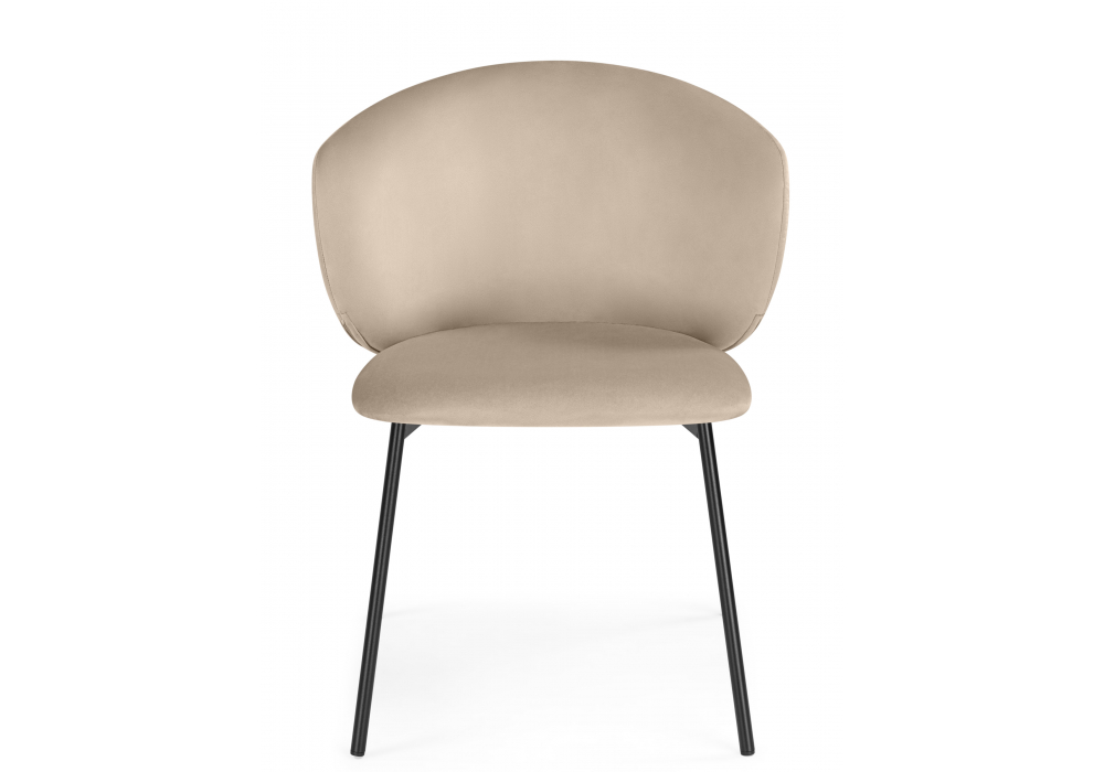 Стул на металлокаркасе Рикко темно-бежевый (H-07) / черный