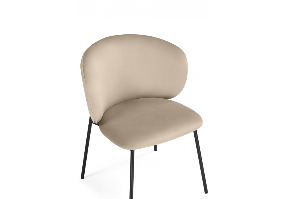Стул на металлокаркасе Рикко темно-бежевый (H-07) / черный