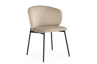 Стул на металлокаркасе Рикко темно-бежевый (H-07) / черный