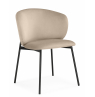 Стул на металлокаркасе Рикко темно-бежевый (H-07) / черный