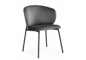 Стул на металлокаркасе Рикко темно-серый (H-15) / черный