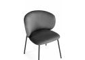 Стул на металлокаркасе Рикко темно-серый (H-15) / черный