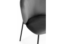 Стул на металлокаркасе Рикко темно-серый (H-15) / черный
