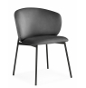 Стул на металлокаркасе Рикко темно-серый (H-15) / черный