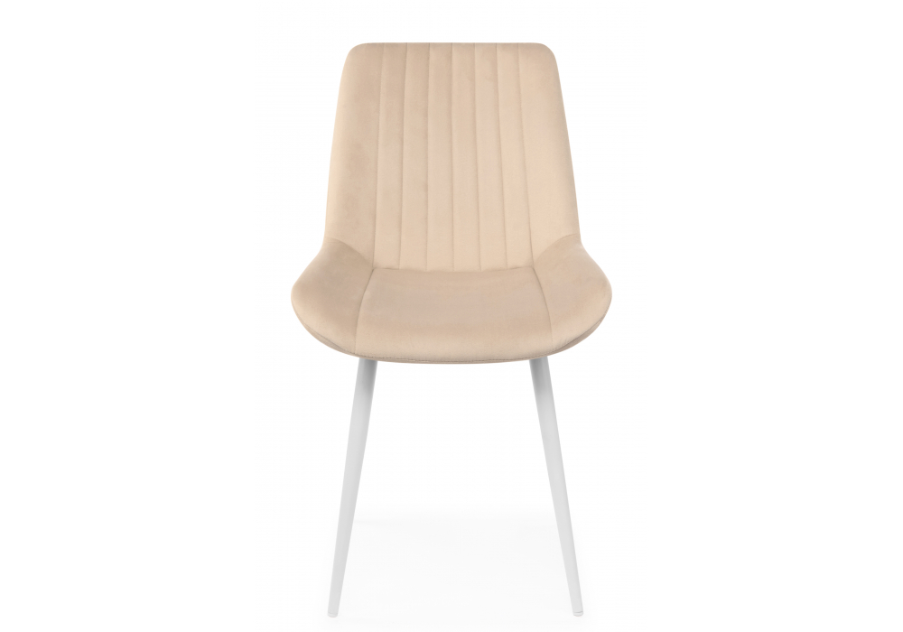 Стул на металлокаркасе Седа 360 бежевый (zd 210) / белый