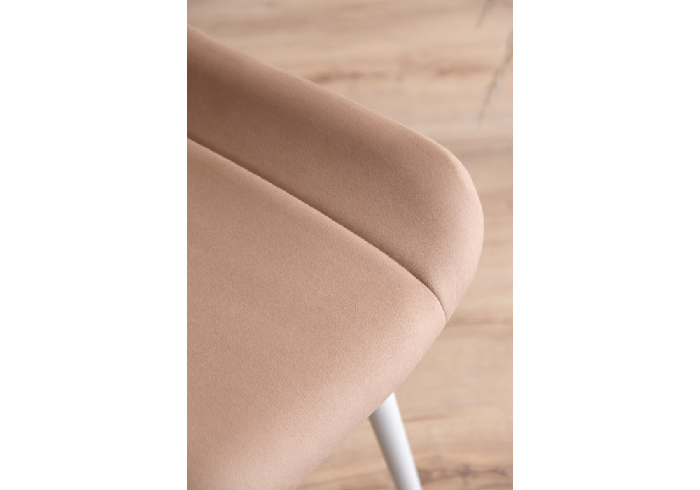 Стул на металлокаркасе Седа 360 бежевый (zd 210) / белый