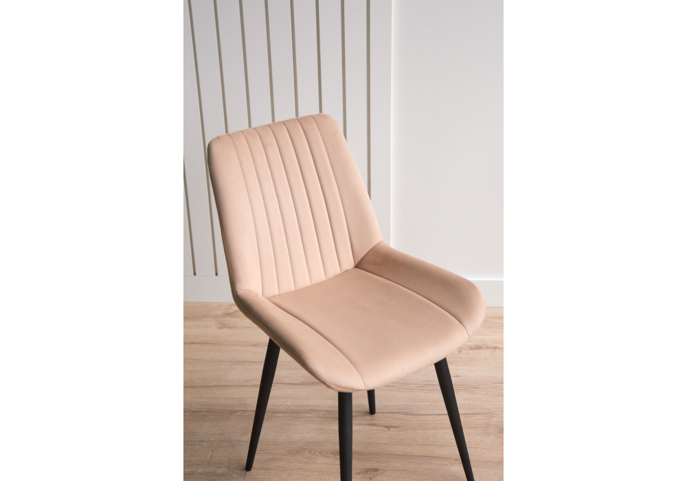 Стул на металлокаркасе Седа 360 бежевый (zd 210) / черный