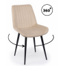 Стул на металлокаркасе Седа 360 бежевый (zd 210) / черный