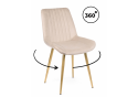 Стул на металлокаркасе Седа 360 бежевый (zd 210) / золотой
