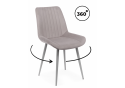 Стул на металлокаркасе Седа 360 латте (zd 290) / серый