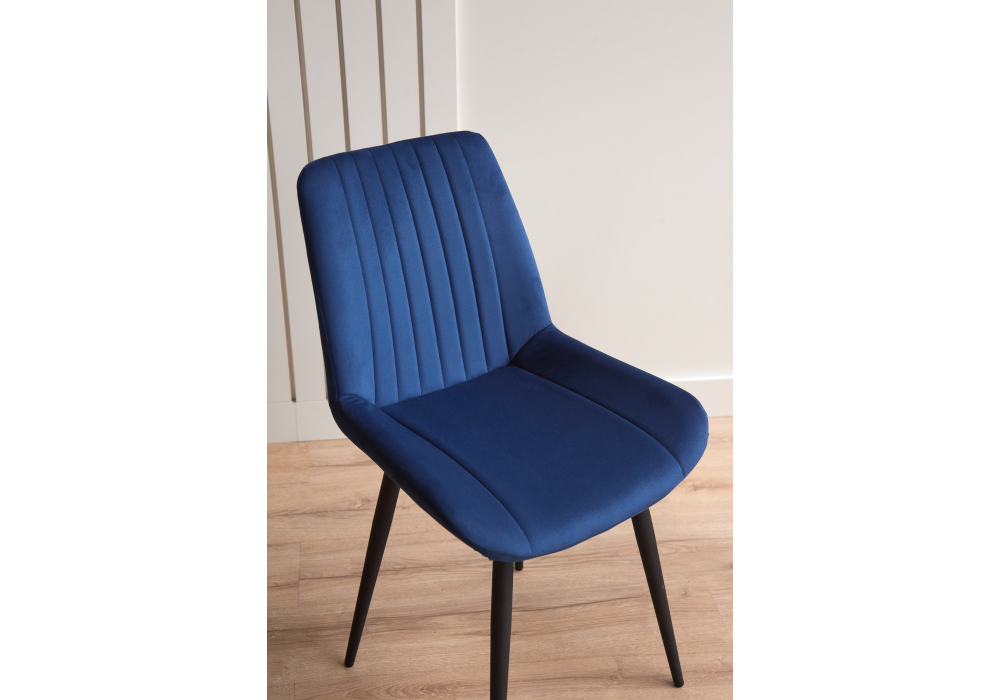 Стул на металлокаркасе Седа 360 синий (zd 798) / черный