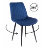 Стул на металлокаркасе Седа 360 синий (zd 798) / черный