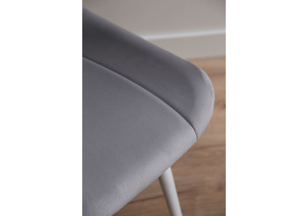 Стул на металлокаркасе Седа 360 светло-серый (zd 960) / белый