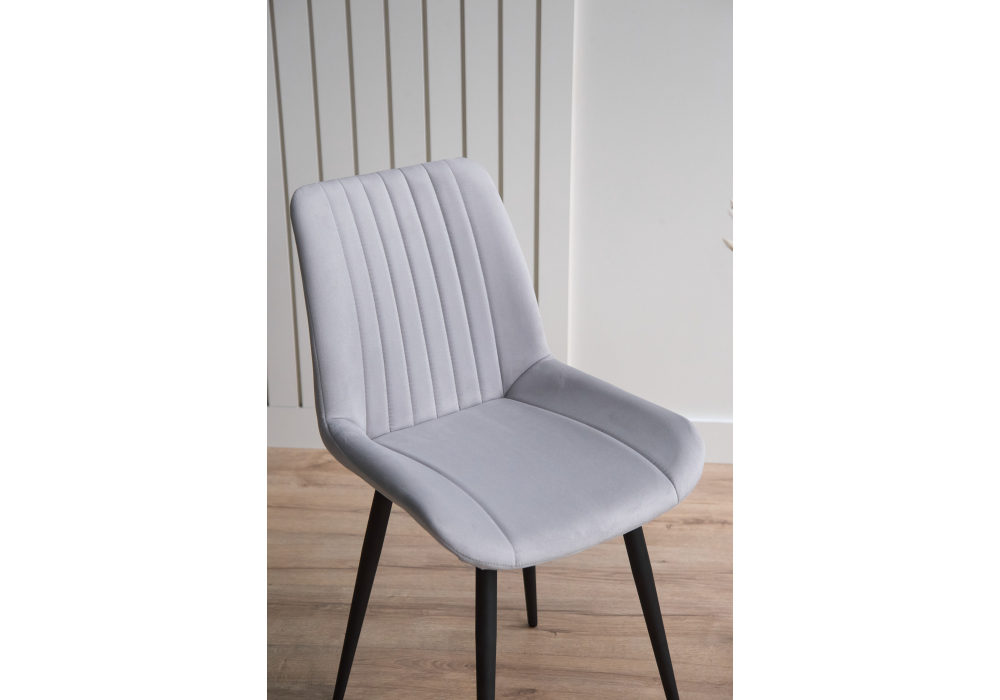 Стул на металлокаркасе Седа 360 светло-серый (zd 960) / черный