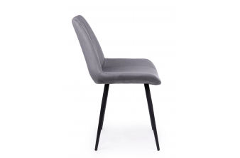 Стулья на металлокаркасе Челси 360 светло-серый (ZD 960) / черный