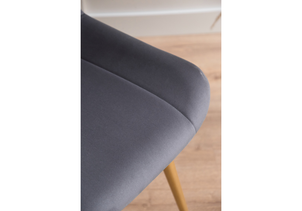 Стул на металлокаркасе Седа 360 темно-серый (zd 995) / золотой