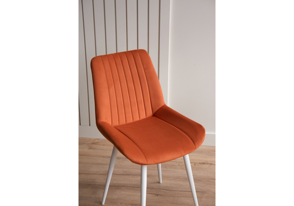 Стул на металлокаркасе Седа 360 терракотовый (zd 432) / белый