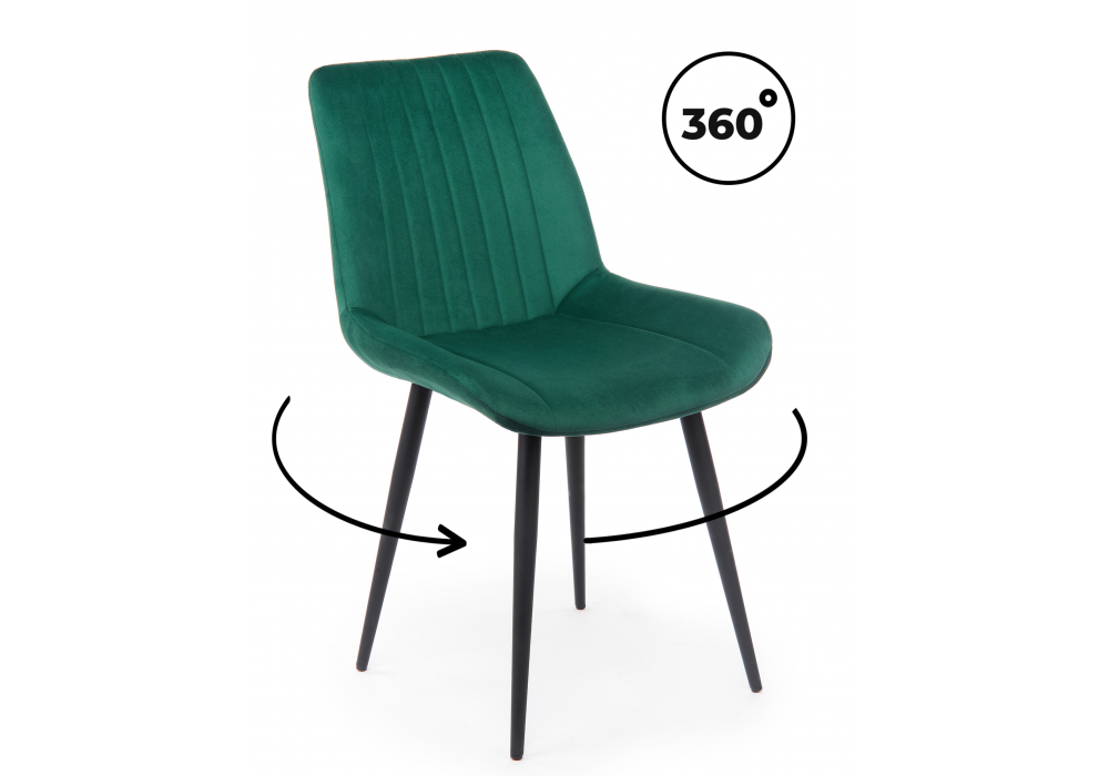 Стул на металлокаркасе Седа 360 зеленый (zd 667) / черный