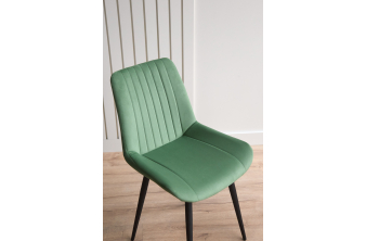 Стулья на металлокаркасе Челси 360 светло-серый (ZD 960) / черный