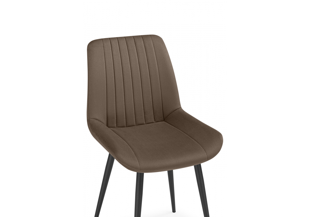 Стул на металлокаркасе Седа коричневый (zd 233) / черный