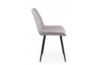 Стулья на металлокаркасе Челси 360 светло-серый (ZD 960) / черный