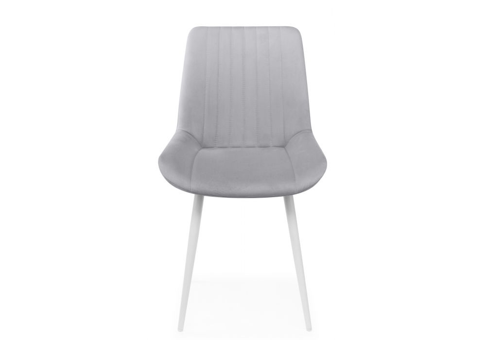 Стул на металлокаркасе Седа светло-серый (zd 960) / белый