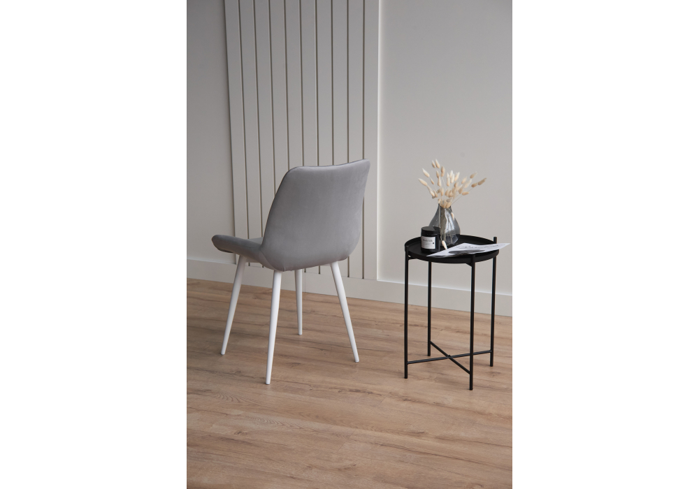 Стул на металлокаркасе Седа светло-серый (zd 960) / белый