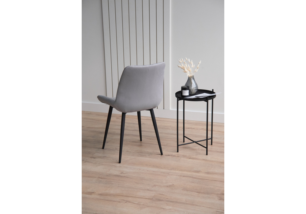 Стул на металлокаркасе Седа светло-серый (zd 960) / черный