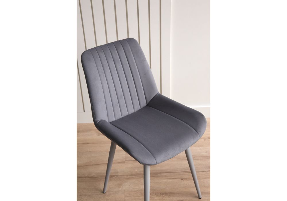 Стул на металлокаркасе Седа темно-серый (zd 995) / серый