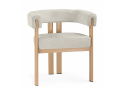 Стул на металлокаркасе Selma бежевый / бук