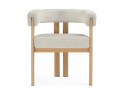 Стул на металлокаркасе Selma бежевый / бук