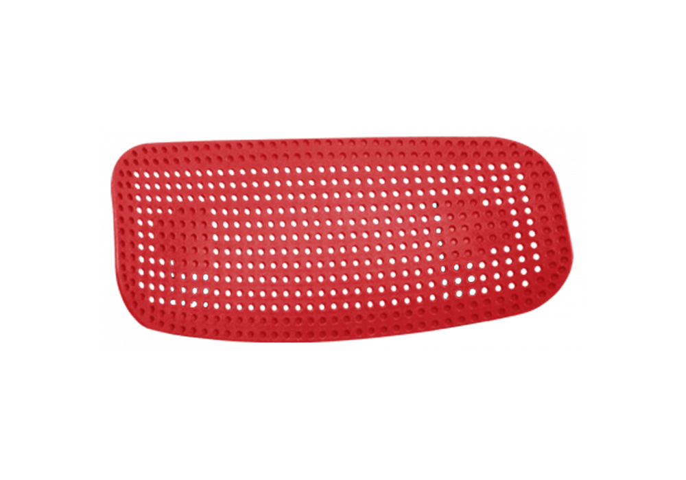 Стул на металлокаркасе SHT-S85М красный / черный муар